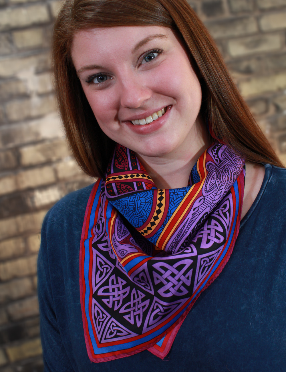 Irish Silk Scarf Book of Kells Design Made in Ireland eBay